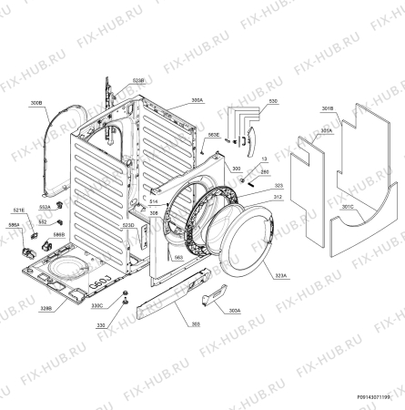 Схема №1 L88489FL2 с изображением Микромодуль для стиральной машины Aeg 973914531270010